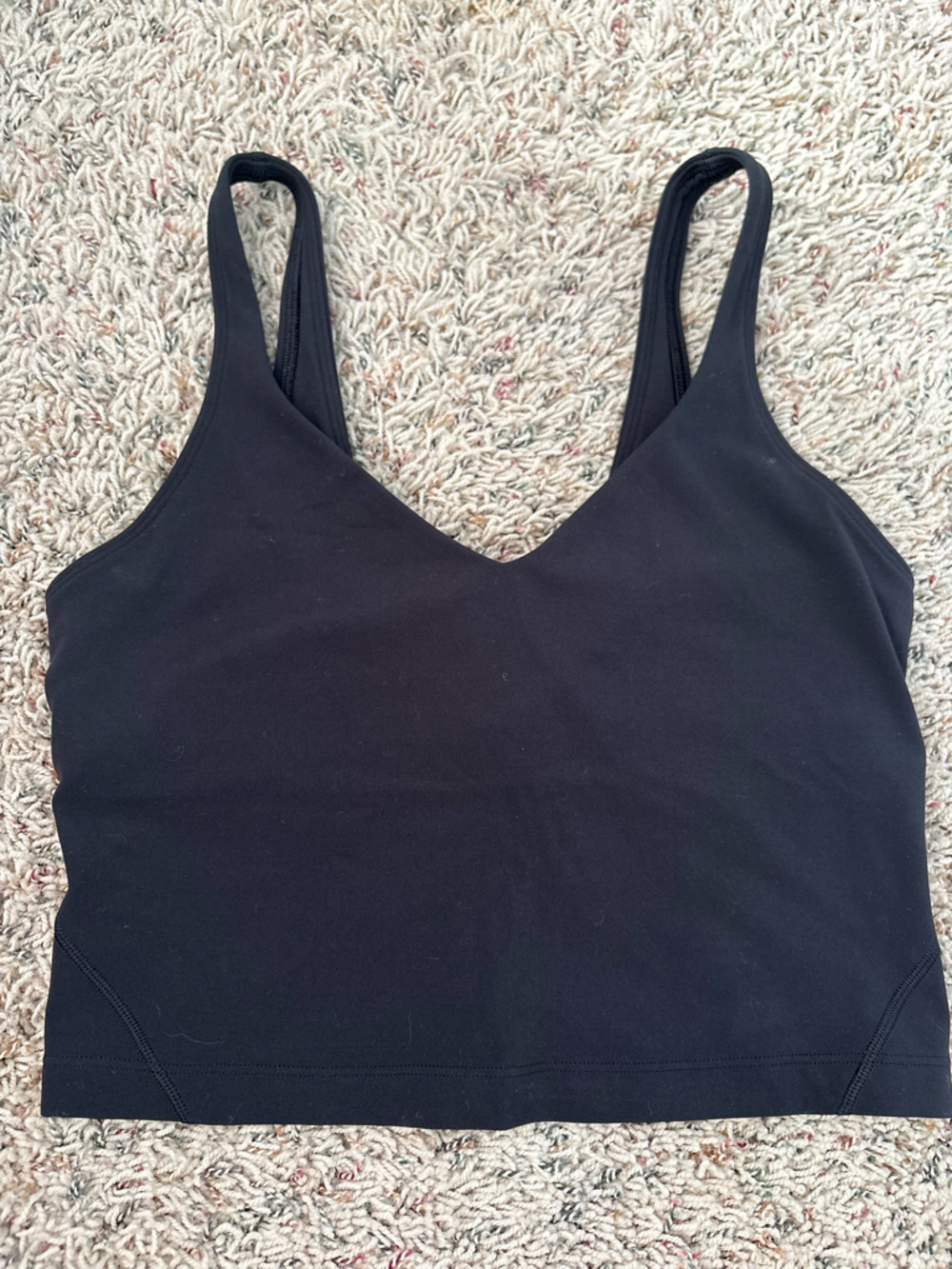 lululemon Align Black Athletic Tank Top with Bra Size 6